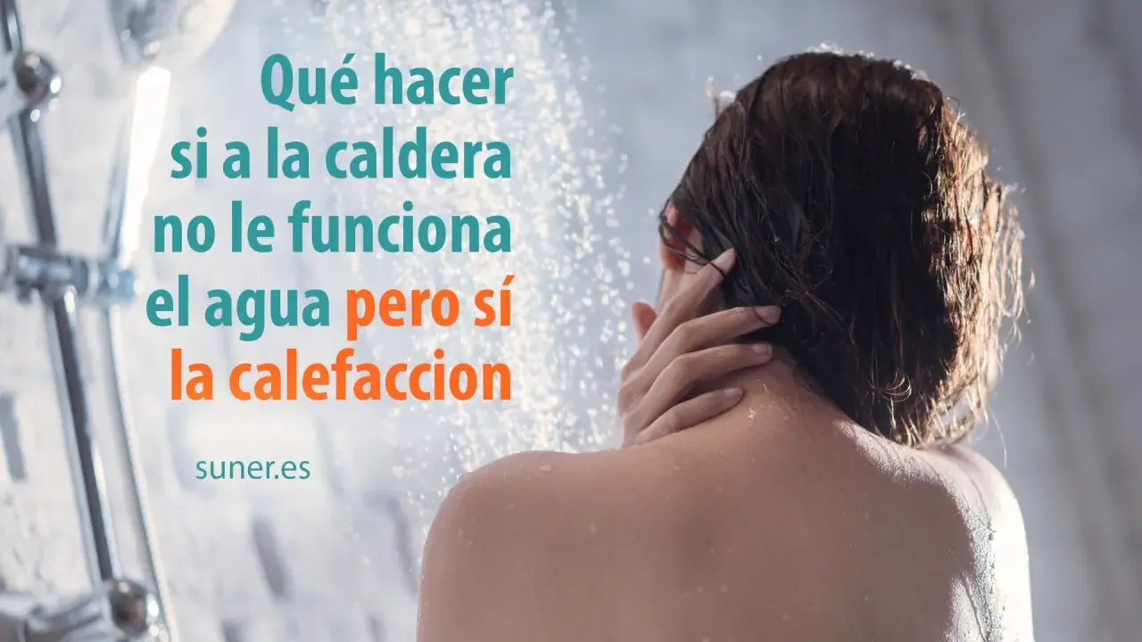 Persona en la ducha. La caldera no funciona el agua pero sí la calefacción. Soluciones.