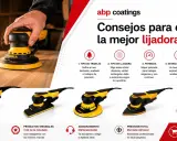 Guía para elegir entre distintos tipos de lijadoras MIRKA: orbital, rectangular, delta y excéntrica. Consejos sobre potencia, extracción de polvo y ergonomía.