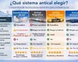 Comparativa de tipos de descalcificadores: sal, magnético, electrostático y electrónico. Evalúa eficacia, uso de sal, mantenimiento y vida útil.