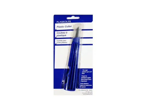 Cuchilla Plaskolite para cortar plástico duro. Ideal para plásticos rígidos de hasta 6mm.