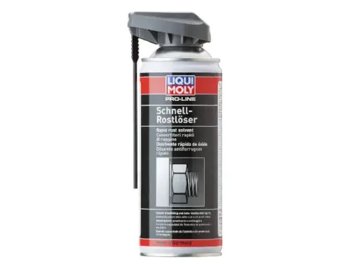 Spray Liqui Moly para saber como quitar el óxido del metal. Elimina rápidamente el óxido de piezas metálicas.