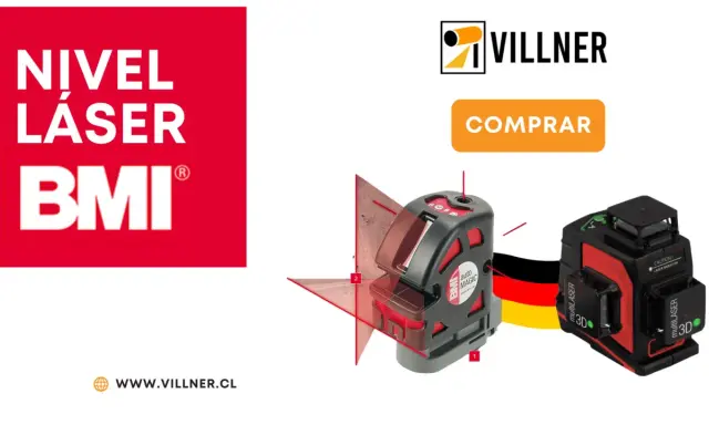 Nivel láser BMI y Villner. Aprende como usar nivel laser para tus proyectos. ¡Compra ahora!